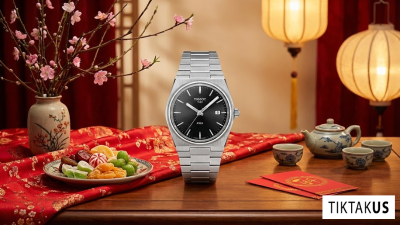 Đồng hồ đeo tay nam Tissot PRX t137.410.11.051.00 sapphire máy Quartz ETA