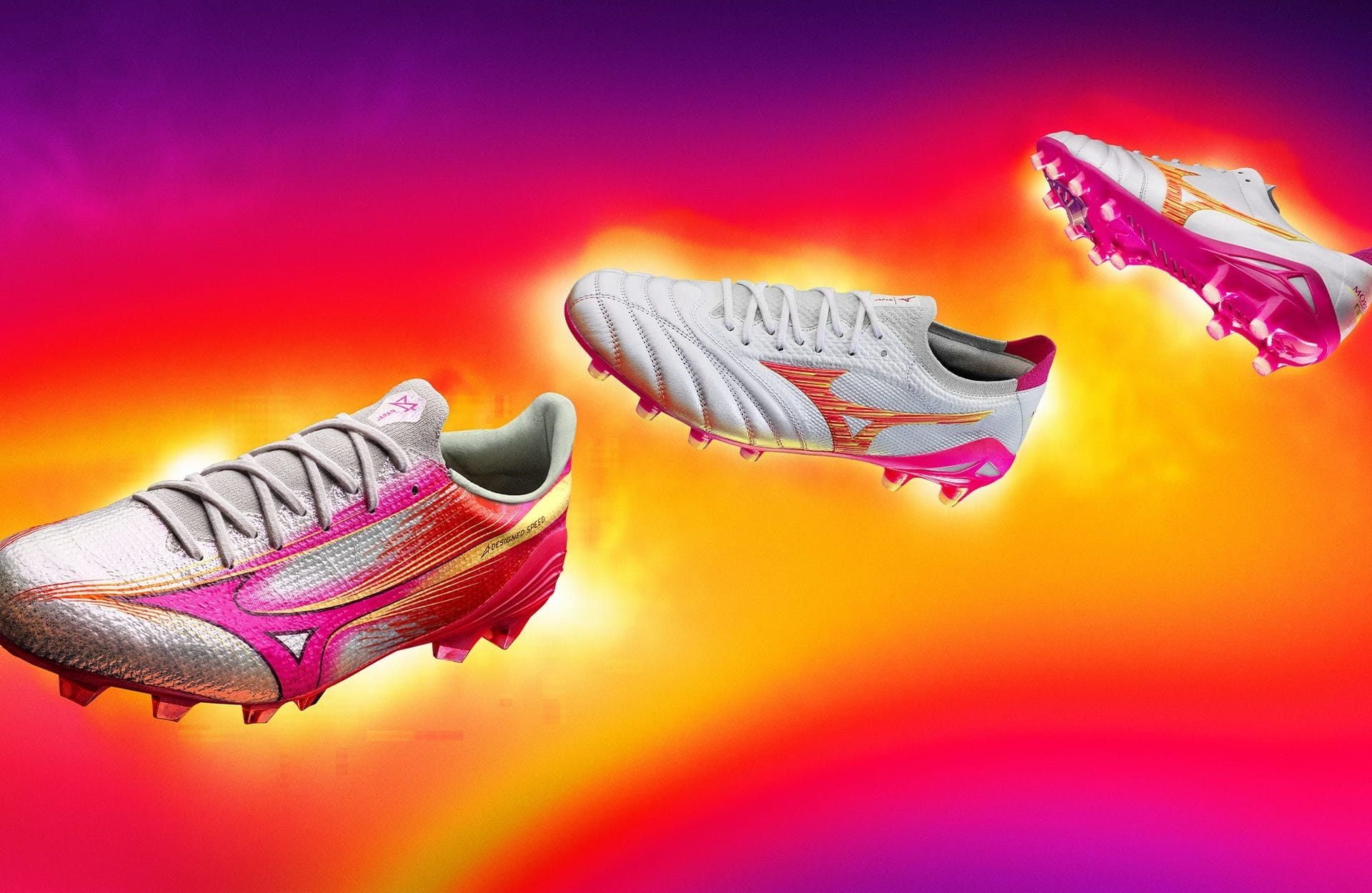 Bộ sưu tập giày đá bóng Mizuno 'Blazing Flair Pack'