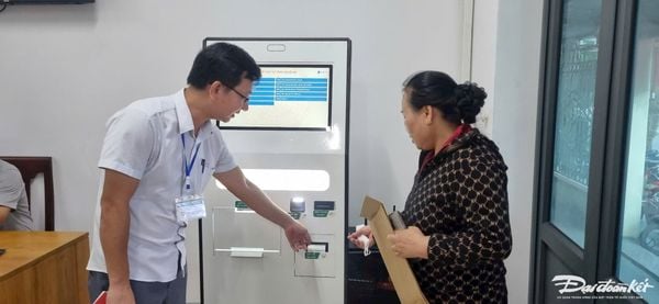 Phường Cửa Lò Nghệ An triển khai kiosk lấy số thứ tự