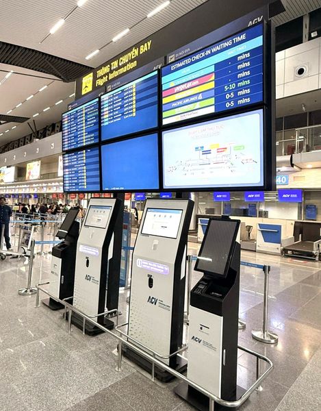 KIOSK TRA CỨU THÔNG TIN ĐƯỢC TRIỂN KHAI TẠI SÂN BAY