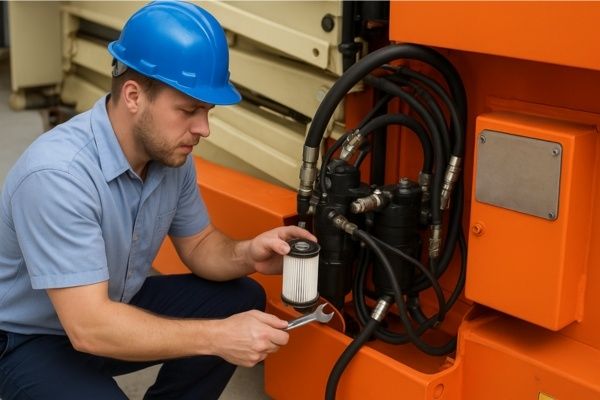 Bảo dưỡng định kỳ hệ thống thủy lực để khắc phục tình trạng dầu thủy lực bị nóng