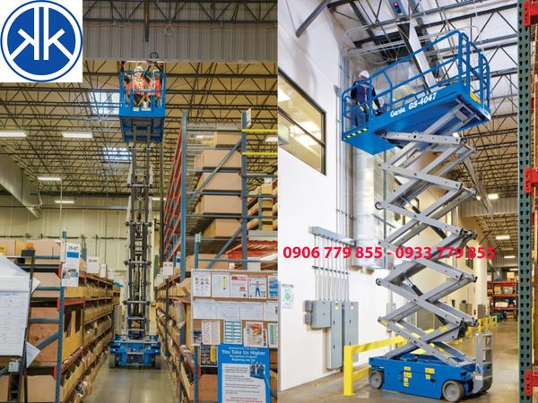 Xe nâng người cắt kéo 14m chạy điện Genie được ứng dụng rộng rãi trong đời sống