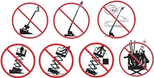 Các dấu hiệu nhận biết xe nâng người bị rung lắc