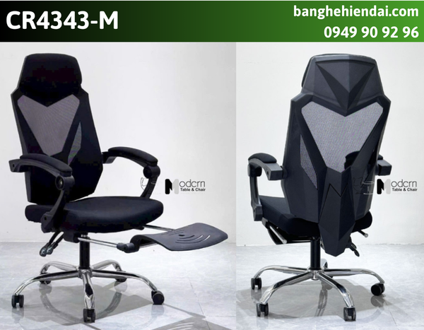 Ghế xoay gaming ngả lưng có gác chân CR4343-M