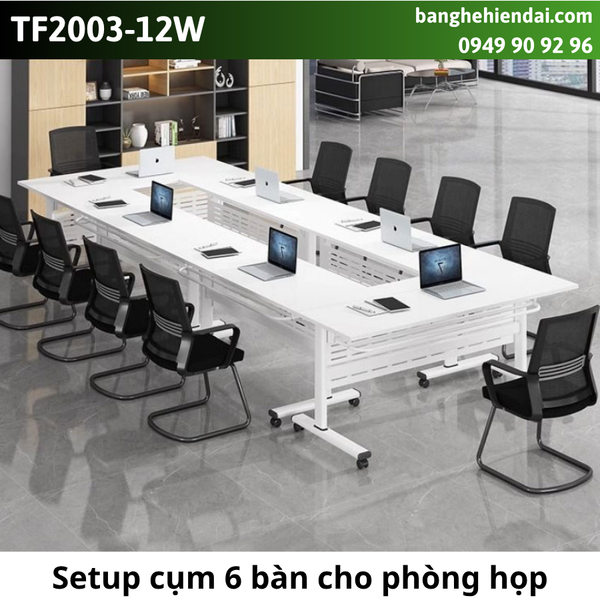 Bàn họp&nbsp;xếp gọn có bánh xe TF2003-12W
