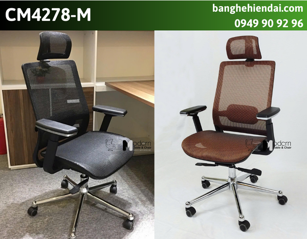 Ghế làm việc công thái học có tựa đầu CM4278-M