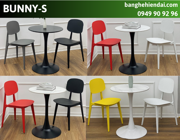Ghế ăn nhựa đúc nhiều màu BUNNY-S