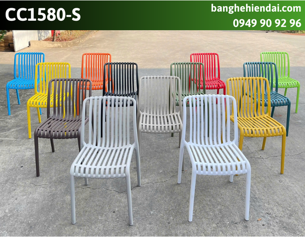 Ghế cafe nhựa đúc xếp chồng&nbsp;CC1580-S