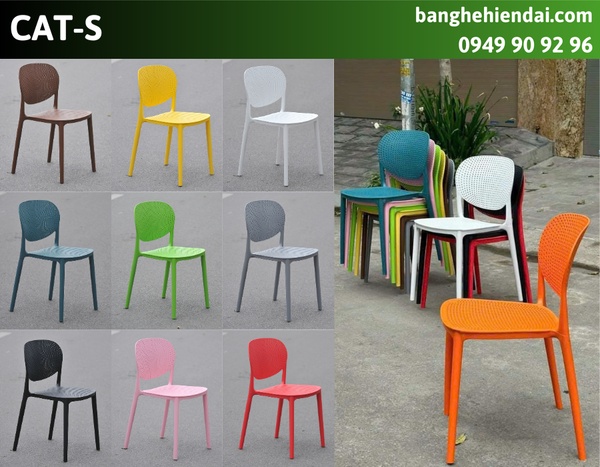 Ghế nhựa đúc xếp chồng CAT-S