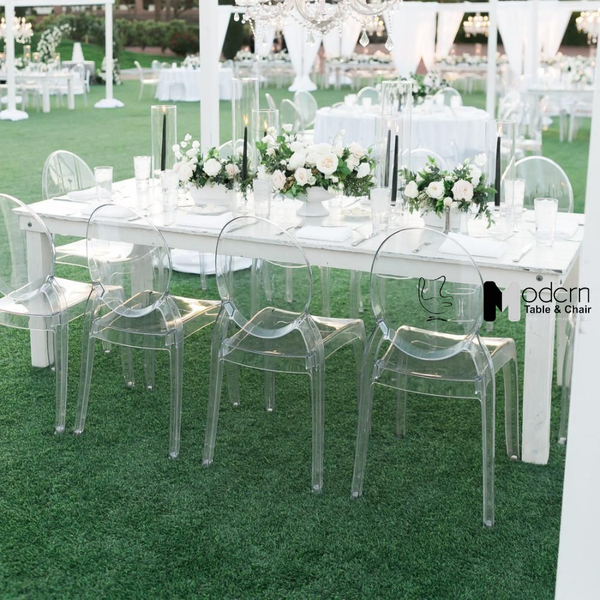 Ghế nhà hàng tiệc cưới&nbsp;nhựa đúc&nbsp;GHOST