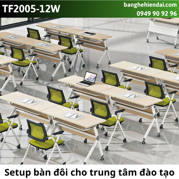 Bàn học sinh&nbsp;xếp gọn mặt vân gỗ TF2005-12W