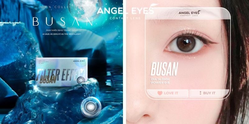 Lens trăng khuyết Busan cho đôi mắt mờ ảo
