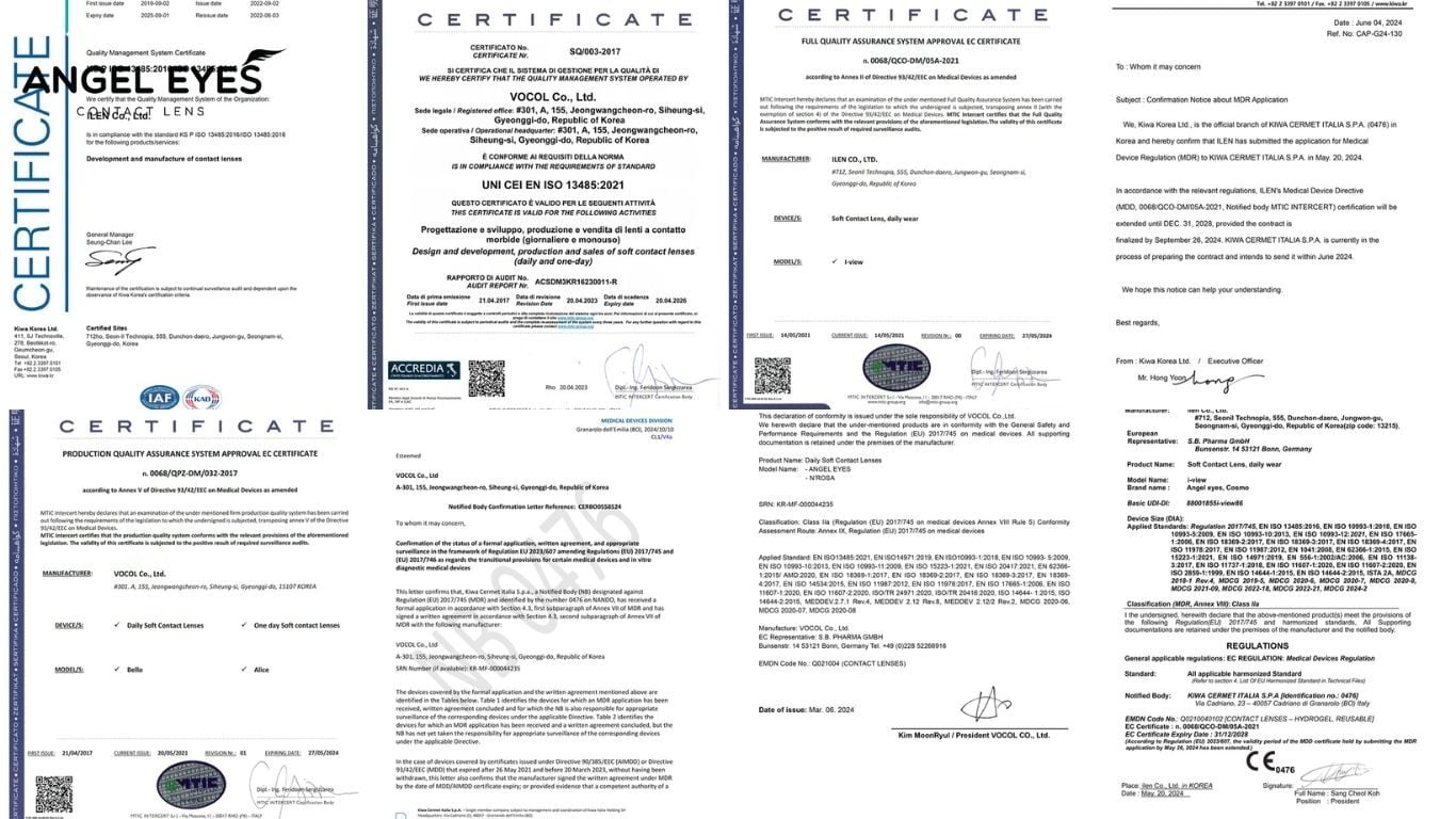 Hãng KÍnh Áp Tròng Được Bộ Y Tế Cấp Phép - AngelEyes