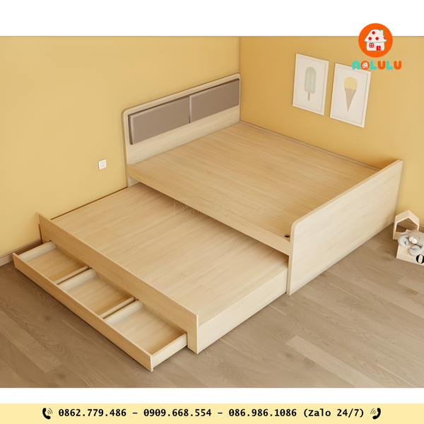 🛏️ Tối ưu căn hộ mini với giường tầng kết hợp bàn học & tủ đồ đa năng