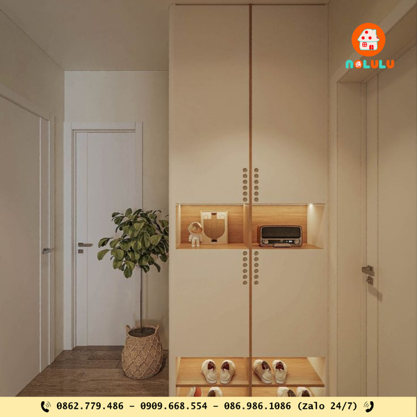 🏠 Tủ Giày Full Trần Tích Hợp Vách Ngăn – Giải Pháp Tiết Kiệm Diện Tích Cho Căn Hộ Nhỏ