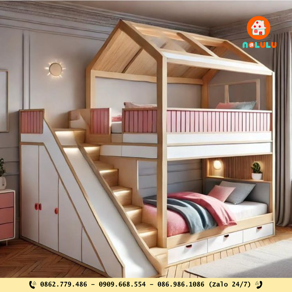 🧸 Giường tầng trẻ em – vừa ngủ vừa chơi an toàn & sáng tạo