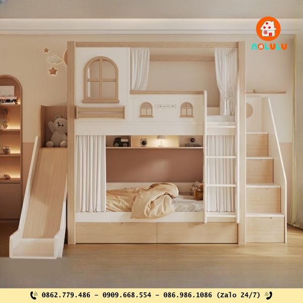 🧸 Giường tầng trẻ em – vừa ngủ vừa chơi an toàn & sáng tạo