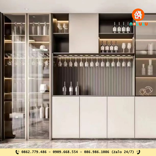 Thiết Kế Tủ Rượu Cho Phòng Khách: Giải Pháp Nâng Tầm Không Gian Sống Hiện Đại