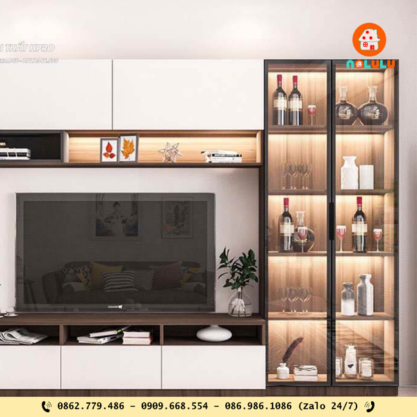 Thiết Kế Tủ Rượu Cho Phòng Khách: Giải Pháp Nâng Tầm Không Gian Sống Hiện Đại