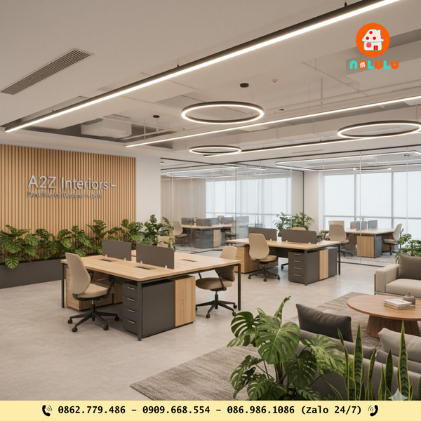 Thiết Kế Và Thi Công Văn Phòng Hiện Đại: Tối Ưu Không Gian – Nâng Tầm Hiệu Suất Làm Việc