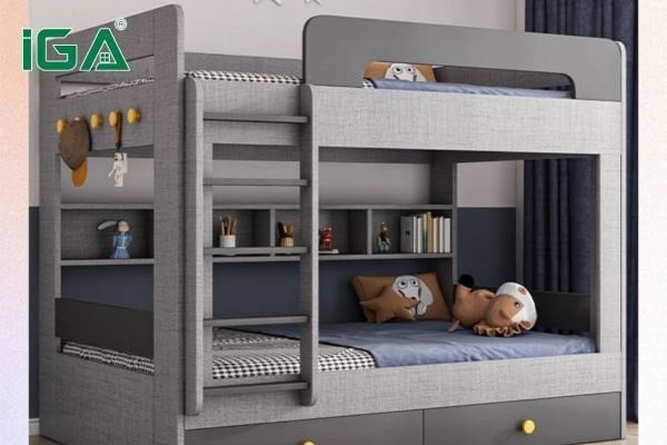 Giường 2 tầng gỗ an toàn, thân thiện với môi trường