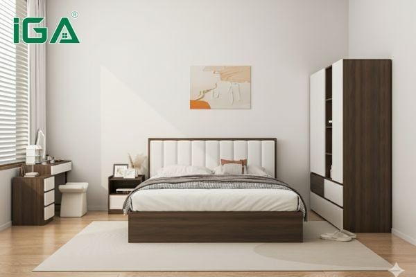 Vị trí đặt giường ngủ trong phòng là yếu tố quan trọng