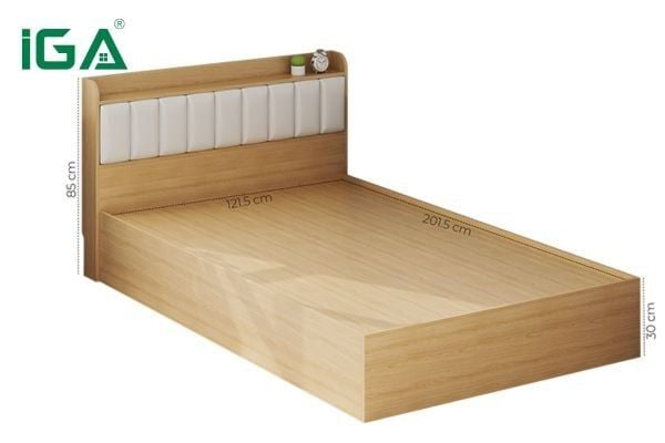 Giường đơn có thiết kế gọn nhẹ