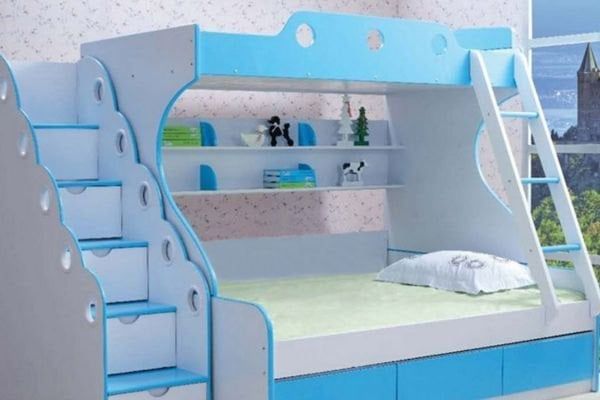 Giường nhựa màu sắc tươi sáng