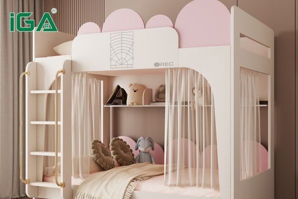 Giường tầng cho bé gái