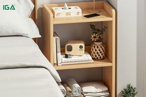 cách bố trí kệ sách trong phòng ngủ