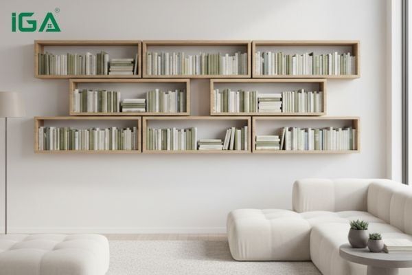 kệ sách hình chữ nhật