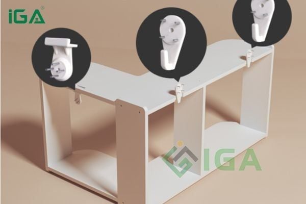 kích thước kệ sách treo tường