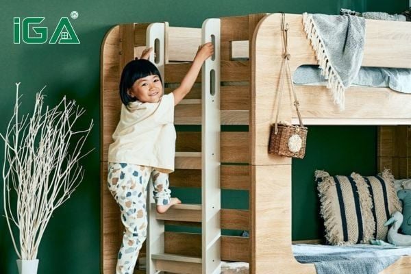 Bé tăng tính tự lập khi có giường riêng