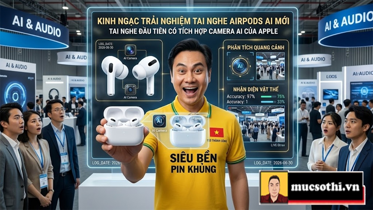 Rung động trước tai nghe AirPods có tích hợp camera quan sát đang được Apple rục rịch chiến lược trình làng - mucsothi.com.vn