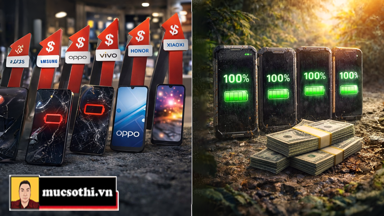 Mục sở thị smartphone siêu bền pin khủng bình ổn giá chính thức đá các thương hiệu OPPO VIVO HONOR ra chuồng gà - mucsothi.com.vn