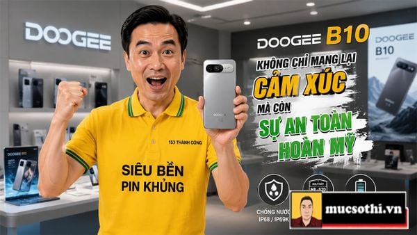 Doogee B10 chiếc smartphone AI mang cảm xúc và sự yên tâm hoàn hảo đến người dùng di động