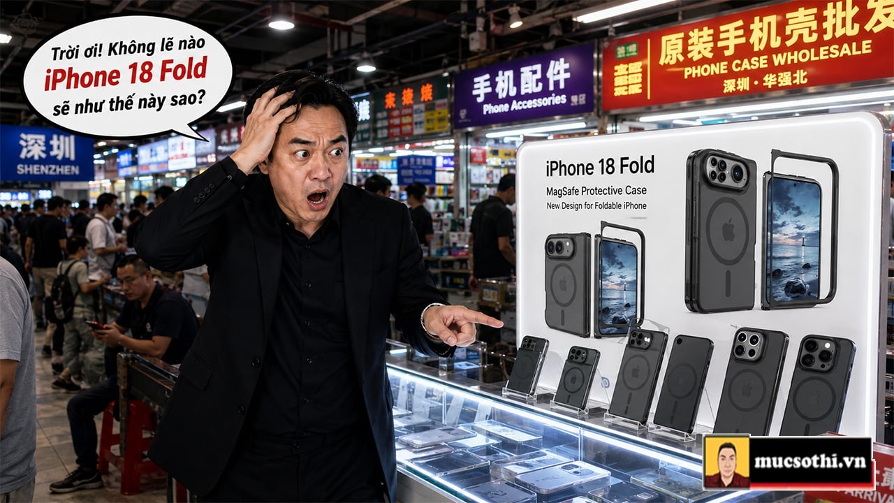 Lộ diện ốp lưng trọn vẹn hé lộ tất tần tật thiết kế iPhone 18 Fold màn hình gập đầu tiên của Apple - mucsothi.com.vn