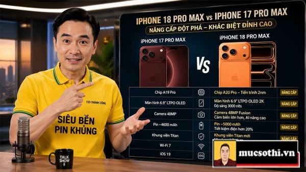 iPhone 18Pro Max giữ nguyên thiết kế iPhone 17Pro Max nhưng bùng nổ với 10 nâng cấp mới
