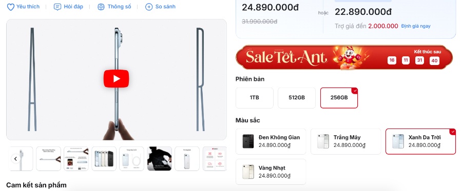 Mục Sở Thị iPhone Air Tụt Giá 