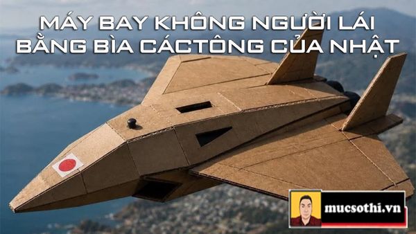 Chấn động với chiến đấu cơ UAV bằng bìa các tông được Nhật chế tạo chỉ có giá 2500 USD