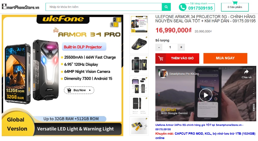 5 điểm tử huyệt của Apple khiến iPhone 17 Pro Max bị Ulefone Armor 34 Pro đè bẹp! - mucsothi.com.vn