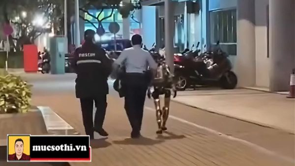 Mục sở thị CHUYỆN LẠ CÓ THẬT: Robot hình người bị… cảnh sát “ÁP GIẢI”!