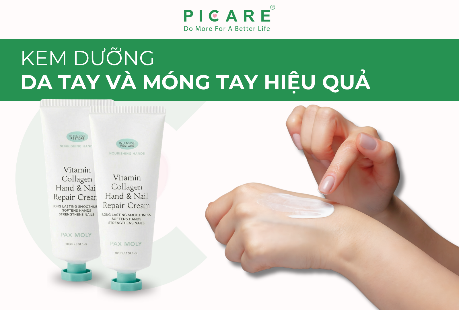 Kem dưỡng da tay và móng tay hiệu quả