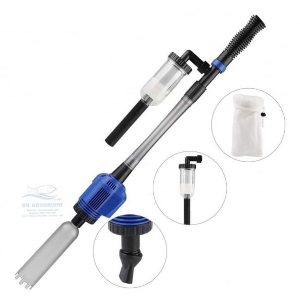 9. Máy hút cặn điện – Dành cho hồ lớn, làm sạch nhanh như chuyên gia