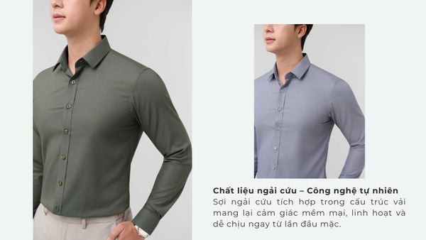 Sơ mi nam ngải cứu Merriman – Làn gió mới cho phong cách công sở