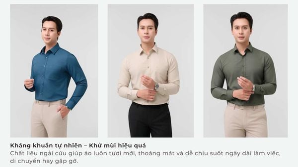 Sơ mi nam ngải cứu Merriman – Làn gió mới cho phong cách công sở