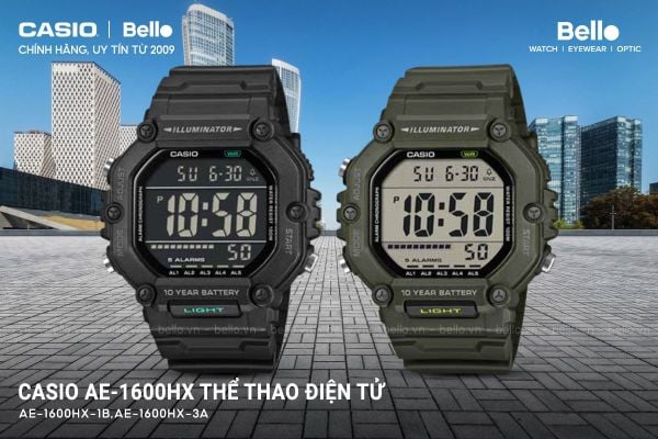 Casio Thể thao điện tử&nbsp;AE-1600HX