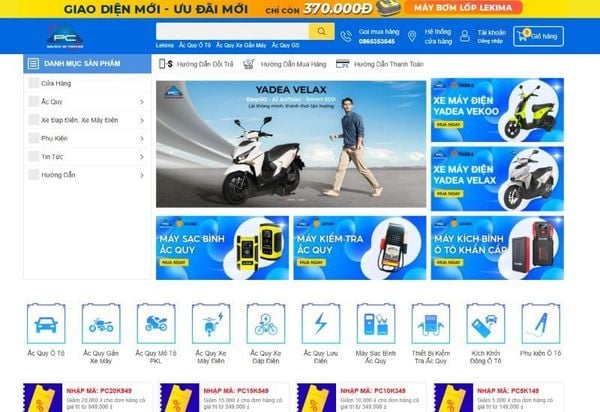 địa chỉ thay ắc quy xe máy điện Vinfast Klara A2