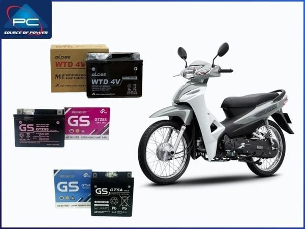 Giá bình ắc quy xe Wave mới nhất theo từng dòng xe phổ biến