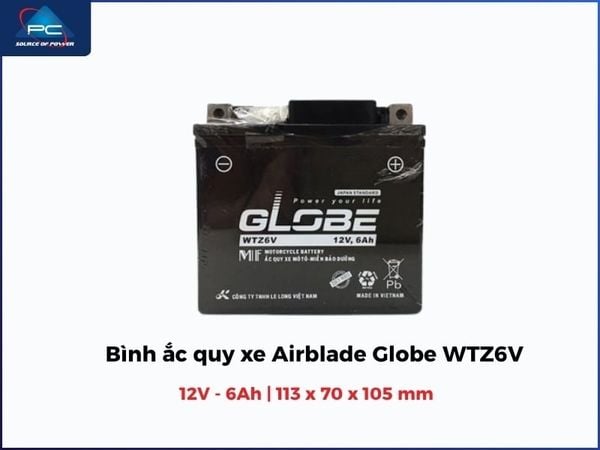 bình xe air blade Globe WTZ6V